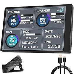 WOWNOVA English Version Computer Temp Monitor, ARGB