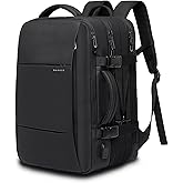 BANGE 45L Carry On Backpack, Weekender Travel Backpacks, 17.3 inch Laptop Back Pack Business Expandable Bag for Men and Women