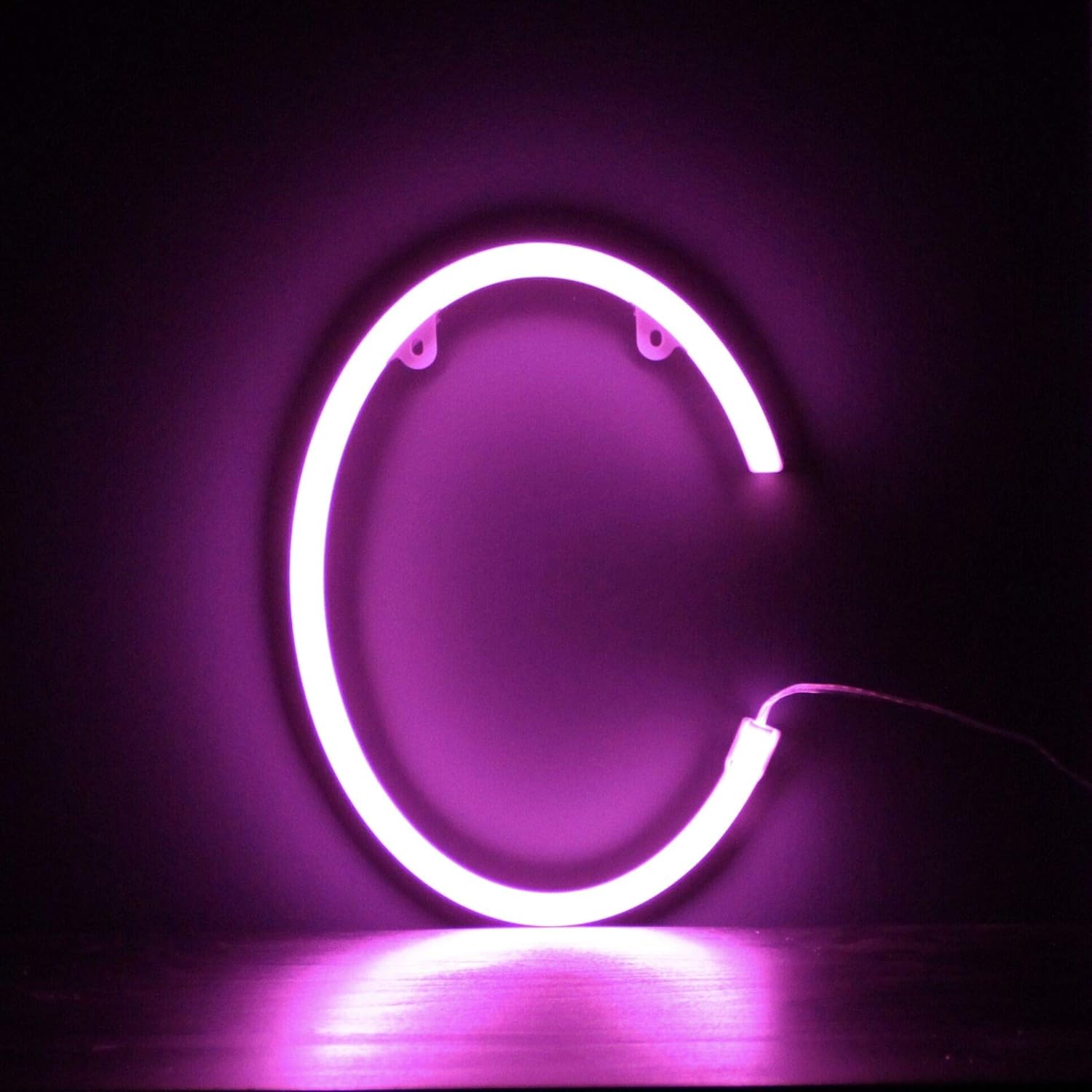 rosa letras letra p colgante