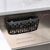simpletome Sink Caddy Basket with 3 Suction Cups Translucent Grey view 7