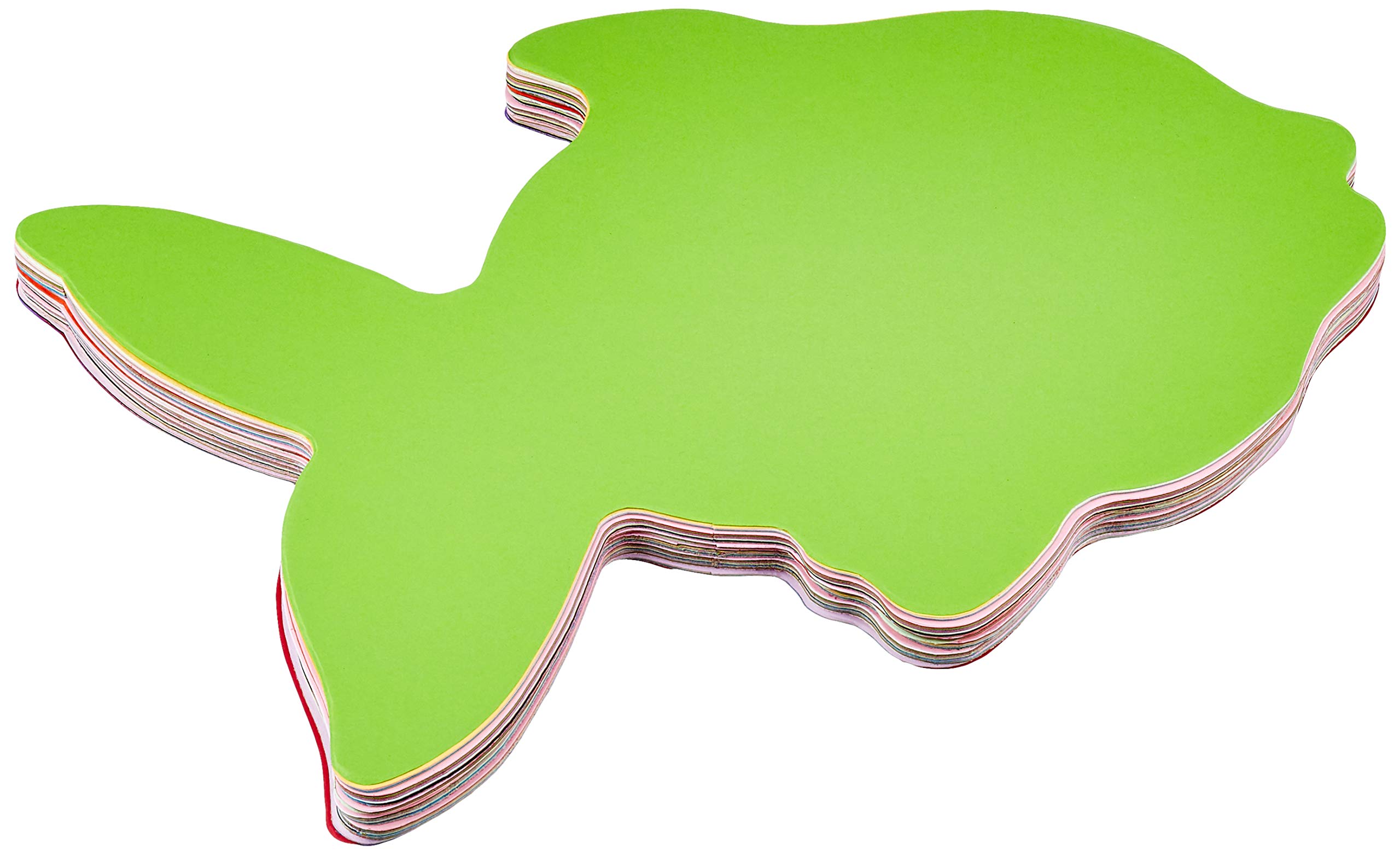 Springboard Jumbo Paper Fish Shapes for Classroom Display - Precut Shapes for Classroom Decorations - Arts and Crafts for Kids - Teacher Essentials - 26 x 18 cm - Assorted Colours - 100-Pack