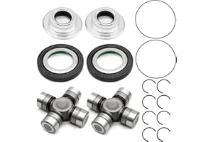 Jecoupoon Front Axle Seal Greasable U Joint Kit Compatible with 250 350 Super Duty 2005-2015 Replace 2014835 2017426 54983 SPL55-3X 25-332X 2023068