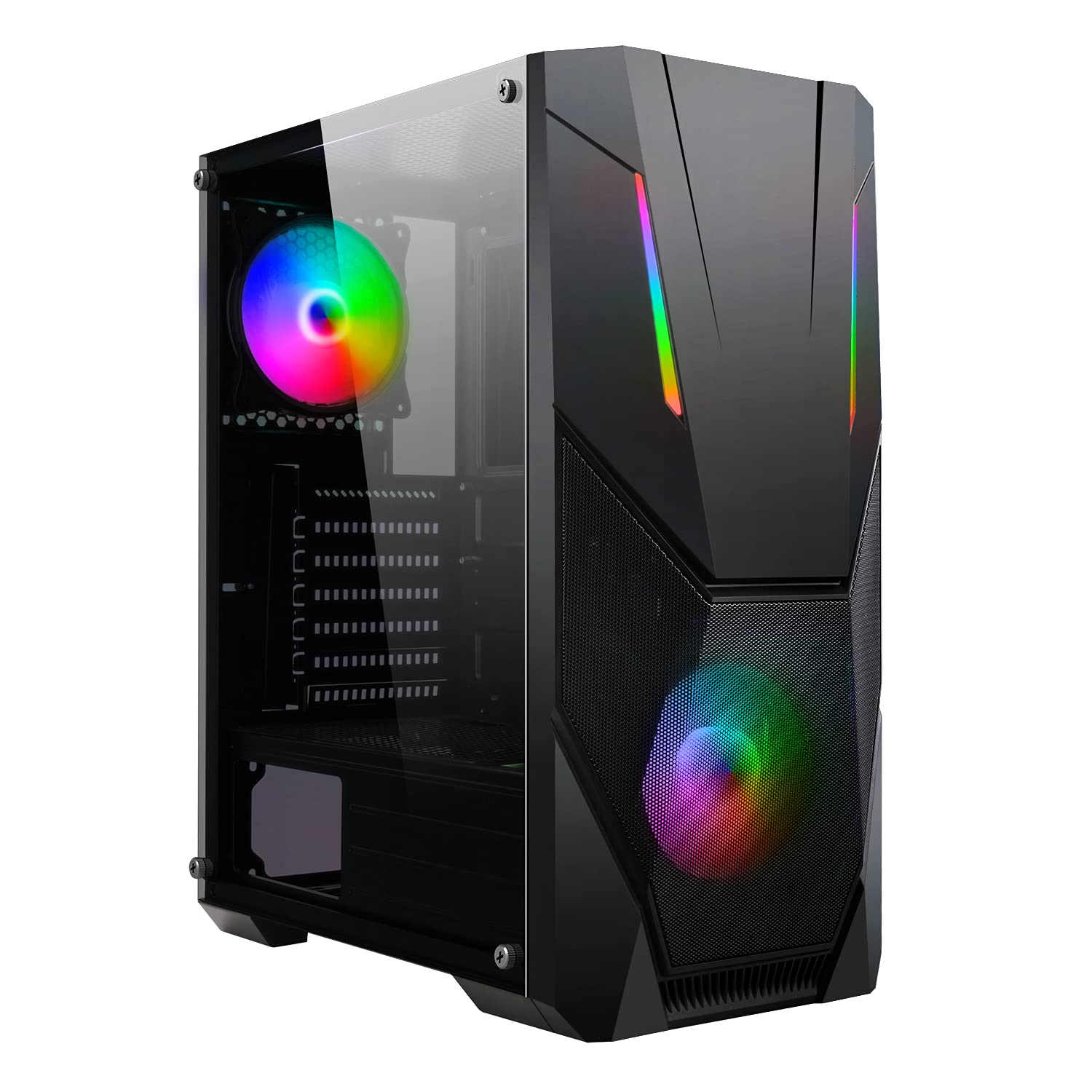 Buy CiT Master ARGB PC Gaming Case, ATX, 2 x 120mm ARGB Fans Included