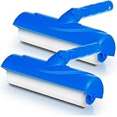 Lasnten 2 Pcs 10 Inch Ceiling Paint Roller with Shield Adjustable Head No Drip Kit Without Splatter for Walls(White)