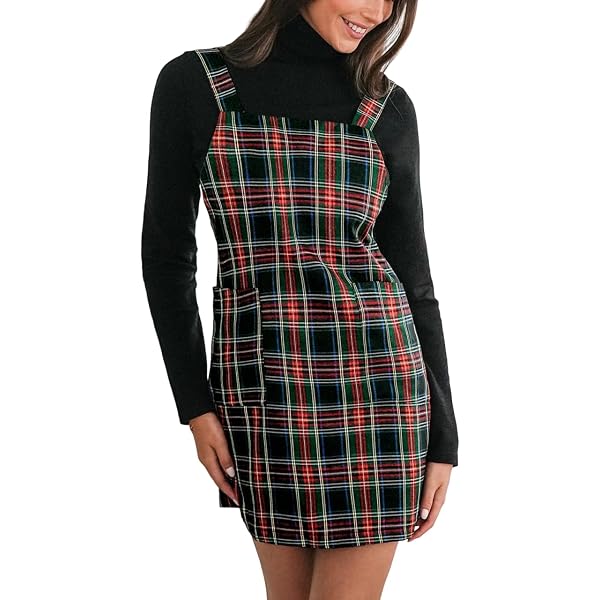knee length dresses for ladies Eden Lee Flannel Plaid Dress by Miss Candyfloss 2X-Large main image 1