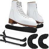 COITEK Ice Skate Guards Kit, 2 in 1 - Ice Skating Guards Skate Blade Covers for Figure Hockey Skates (Black, L)