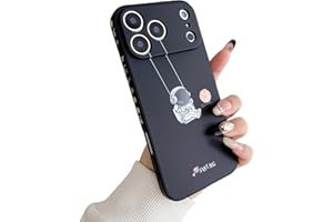 Yonds Queen for iPhone 17 Pro Max Cute Case, Cool Cartoon Swing Astronaut Planet Moon Design Stylish TPU Bumper Shockproof An