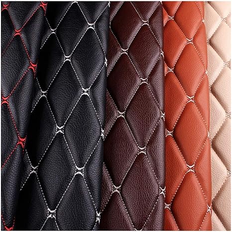 Amazon Co Jp 合皮レザー ソファー補修 のどの革刺繍された革生地のカー シート車の家具製造販売業生地のカー シートカバー Color Purple ホーム キッチン