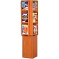 Wooden Mallet Divulge Espositore Da Parete Per Riviste, 12 Tasche, Rovere Medio, Con Pannelli Acrilici