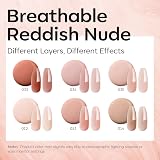 Modelones Builder Gel 6 Colors 8-in-One Pink Red Nude Gel for Nails view 4