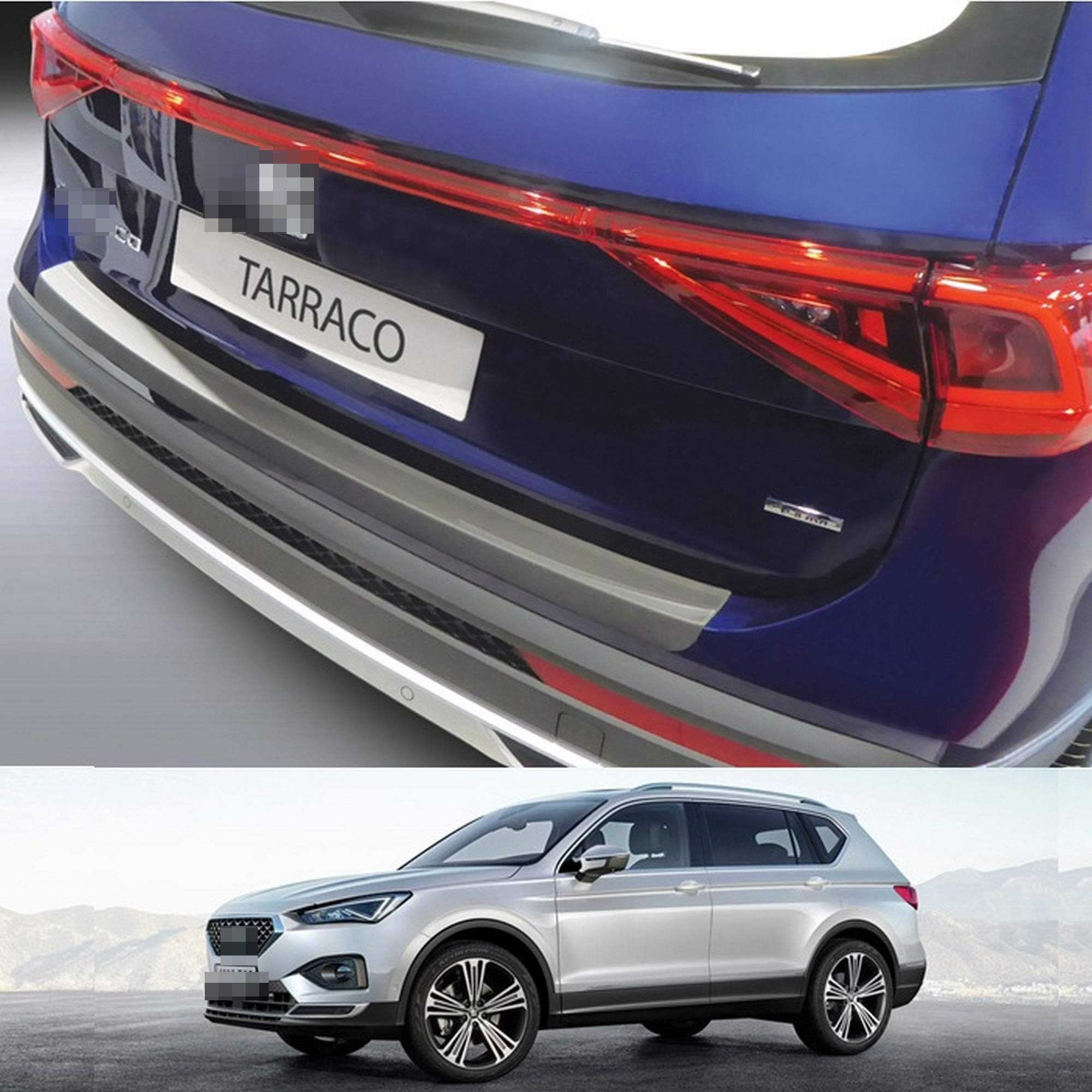 Rear Bumper Scuff Protector Plastic Sill Cover Guard Scratch Protection Trim Fits Seat Tarraco 2019-