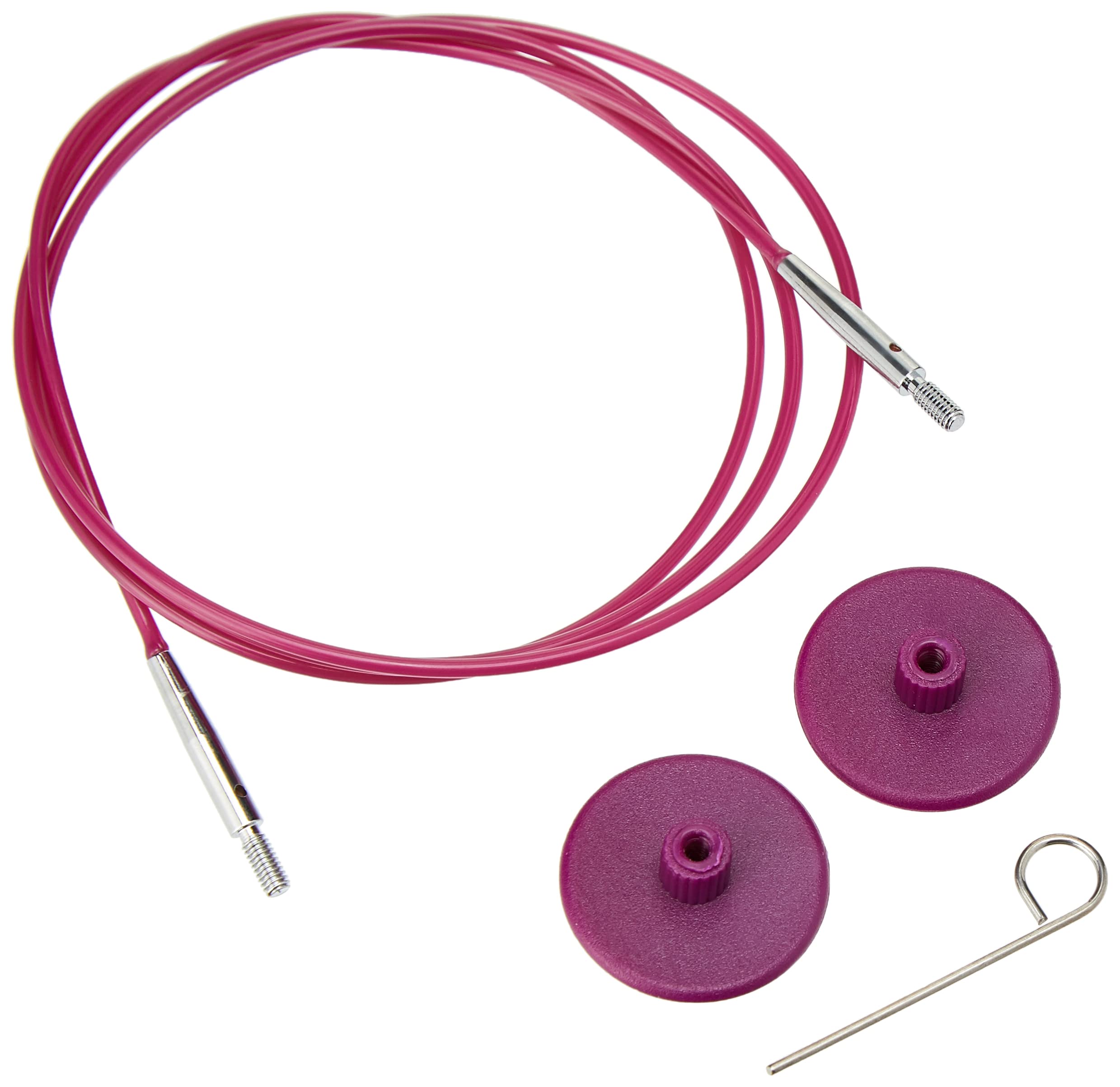 Knit Pro Single Cable for Interchangeable Needles 76cm to make 100cm circulars, Purple