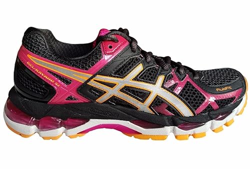 Asics Gel Kayano 21 (2A-Narrow Fit) T4J5N 9091 Women's Running Trainers Black/Raspberry, UK 4/EU 37