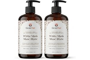 2-Pack Musk Hand & Body Wash – 2x500mL | Gentle Daily Cleanser with Olive, Coconut & Castor Oils | Lightly Scented, Moisturiz
