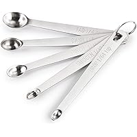 New Star Foodservice 42924 Stainless Steel Measuring Spoons Set, Mini