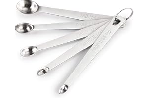 New Star Foodservice 42924 Stainless Steel Measuring Spoons Set, Mini
