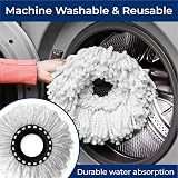 Msxenophile 3pk Spin Mop Heads Replacement Standard Round Universal 360° view 5