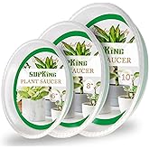 SupKing Plant Saucers 9 Packs of 6inch 8inch 10inch,Durable Clear Plastic Drip Tray Thicker Sturdier Plant Pot Saucers Strong