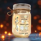 WANWXYSNYSNN Mothers Day Gifts for Mom from Daughter Son,Gifts for Mom,Mother's Day Gifts,Birthday Gift for Mother,Mason Jar Night Lights