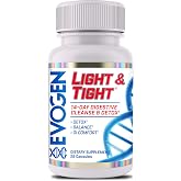 Evogen Light &amp; Tight 14-Day Colon Cleanse &amp; Detox | 28 Capsules | PreforPro prebiotic to flush waste, reduce bloating and support a lean midsection, gut and immune health