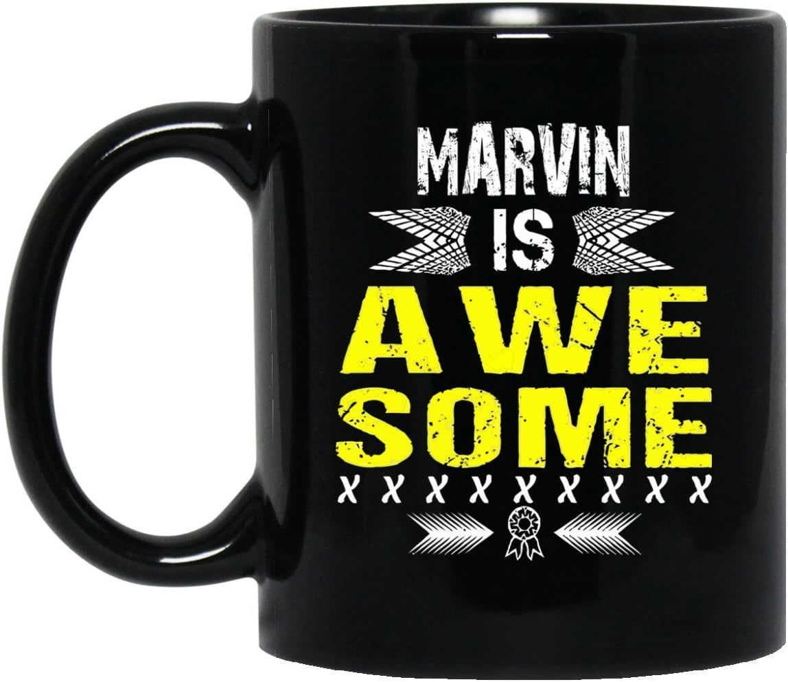 Amazon.com: Personalized Mug For adult - MARVIN Is Awesome ...