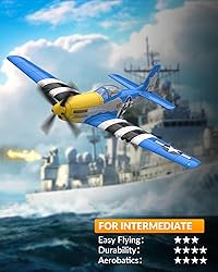 VOLANTEXRC RC Plane 4 Channel P51D Mustang Remote