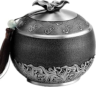 Lata de té de Caramelo Vintage Hermética té Latas de Hojas Sueltas de