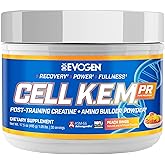 Evogen Cell K.E.M. PR V.2 Reformulated- Post Workout Recovery Powder & Muscle Builder | Creatine Monohydrate, BCAA Powder, EAAs | Recovery, Strength & Fullness | Peach Rings | 30 Servings
