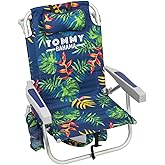 Tommy Bahama 5 Position Beach Chair (Green Leaves)