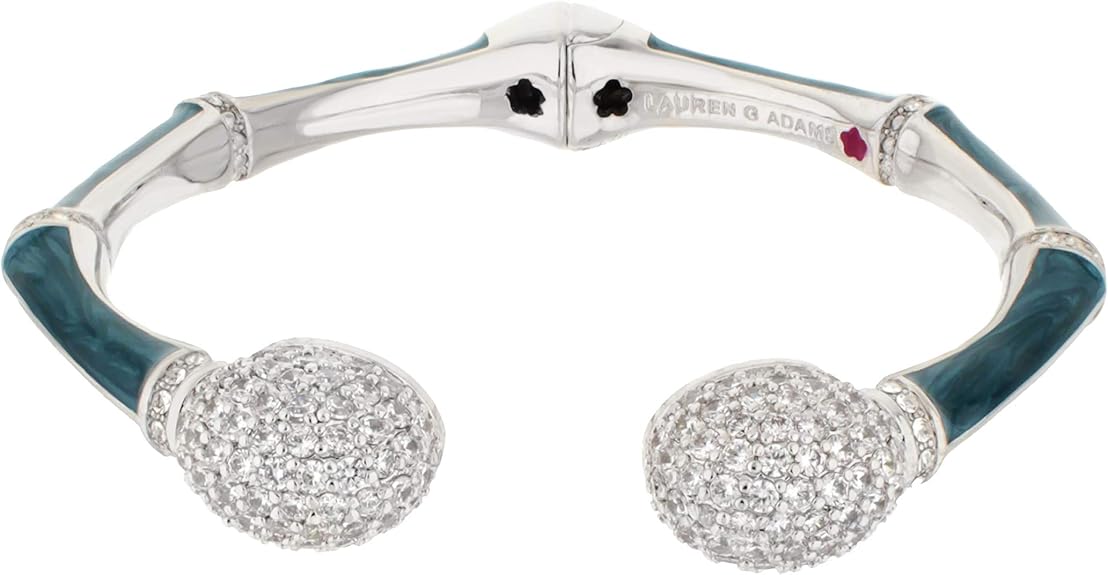 Lauren G. Adams Bamboo Pave Bangle Small