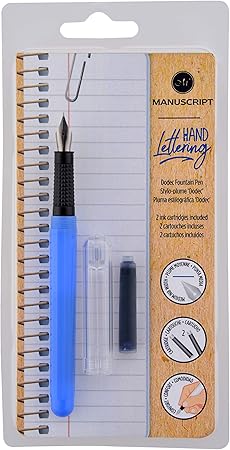 Manuscript Dodec Fountain Pen Dodec Fountain Pen 2 Black Ink Cartridges Ideal For Those Starting Out On Their Calligraphy Journey Or For Those Looking To Expand Their Calligraphy Skills Amazon Co Uk