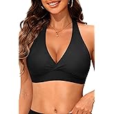 Tempt Me Women Halter Bikini Top Push Up Swimsuit Top Only