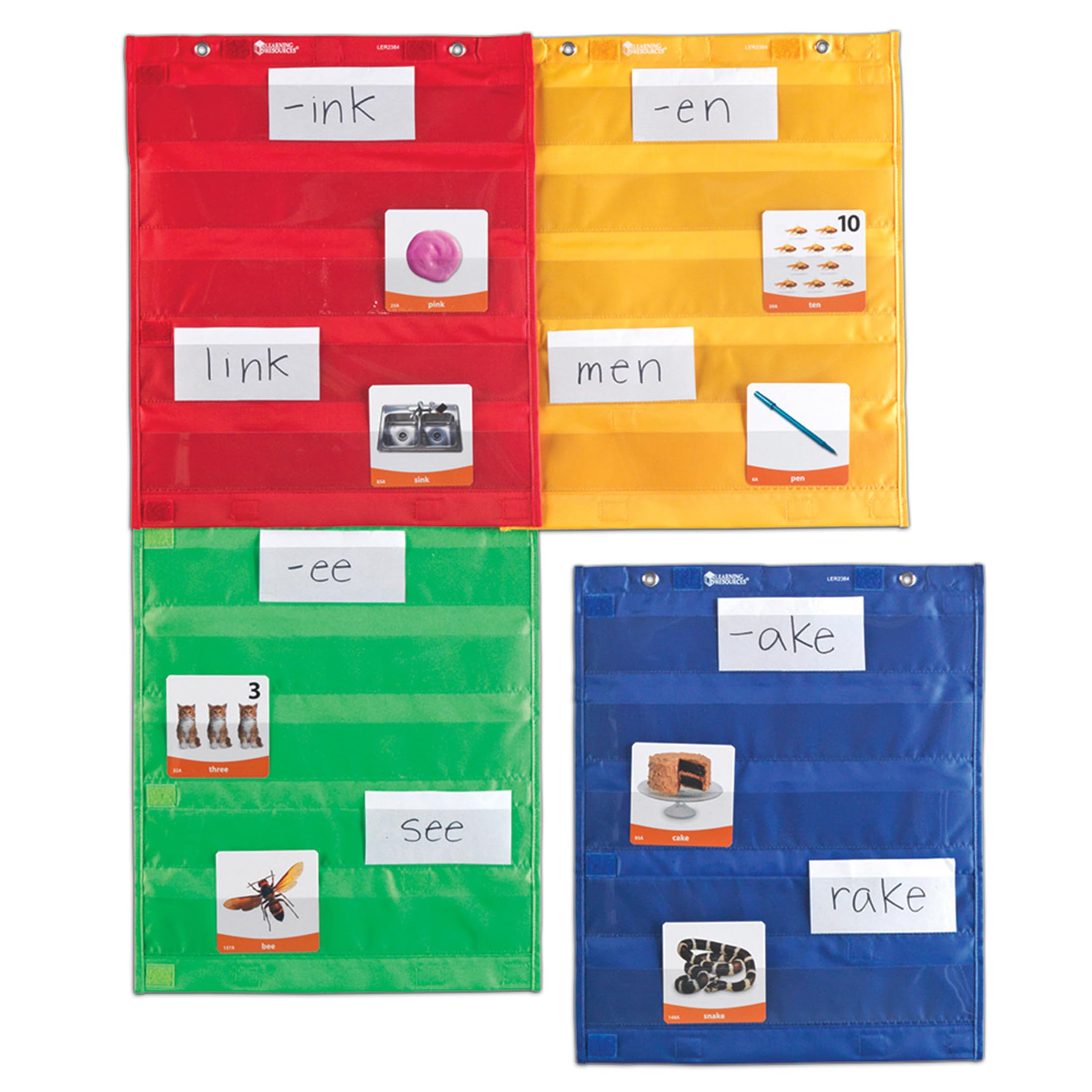 Learning Resources Magnetic Pocket Chart Squares (Set of 4) — image 1