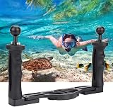 Denash Dual Handheld Grip Stabilizer Tray Underwater Camera Accessory 1/4in view 3