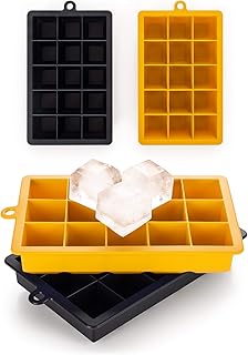 Blumtal Eiswürfelform Silikon XL Würfel - 2x15er Pack, BPA frei, Leichtes Herauslösen der Eiswürfel, Silikon Form