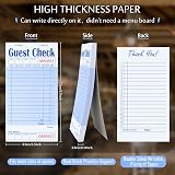 DGBDPACK Guest Check Pads 5pk Server Note Pads 250 Orders Blue 6.75x3.5 view 2