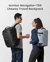 tomtoc Travel Backpack 28L TSA Friendly 16-Inch Laptop Carry On 45x36x20 view 2