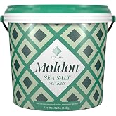 Maldon - Sea Salt Flakes Tub, 3.1 lb (1.4kg) - Unique Pyramid Shaped Salt Flakes, Perfect for a Wide Range of Dishes, Hand-Harvested for Four Generations