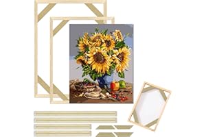 YOKSAS Canvas Stretcher Frames for 35 x 45cm Diamond Art - 30 x 40cm Wood Canvas Stretcher Bars - 11.8 x 15.7 inches Canvas Frames Assembly Kit