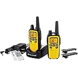 Midland - LXT630VP3, 36 Channel FRS Two-Way Radio - Up to 30 Mile Range Walkie Talkie, 121 Privacy Codes, NOAA Weather Scan + Alert (Pair Pack) (Yellow/Black)