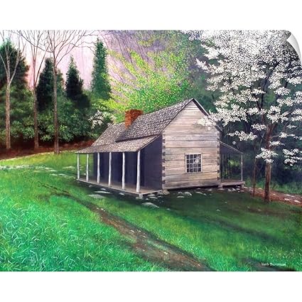 Amazon Com Canvas On Demand Ogle Cabin Gatlinburg Tn Wall Peel
