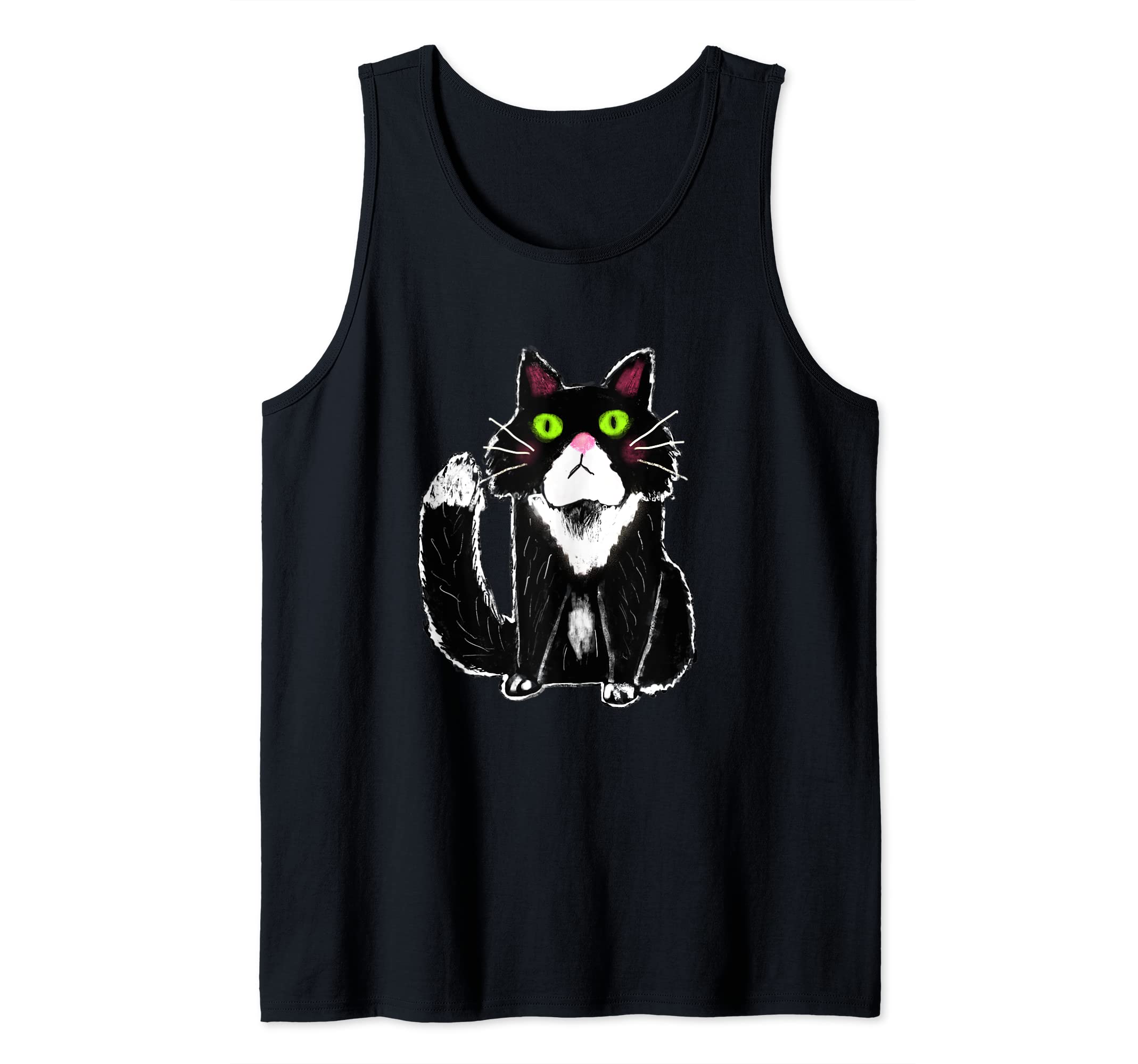 Cat Lovers Designs Tuxedo Cat Tank Top