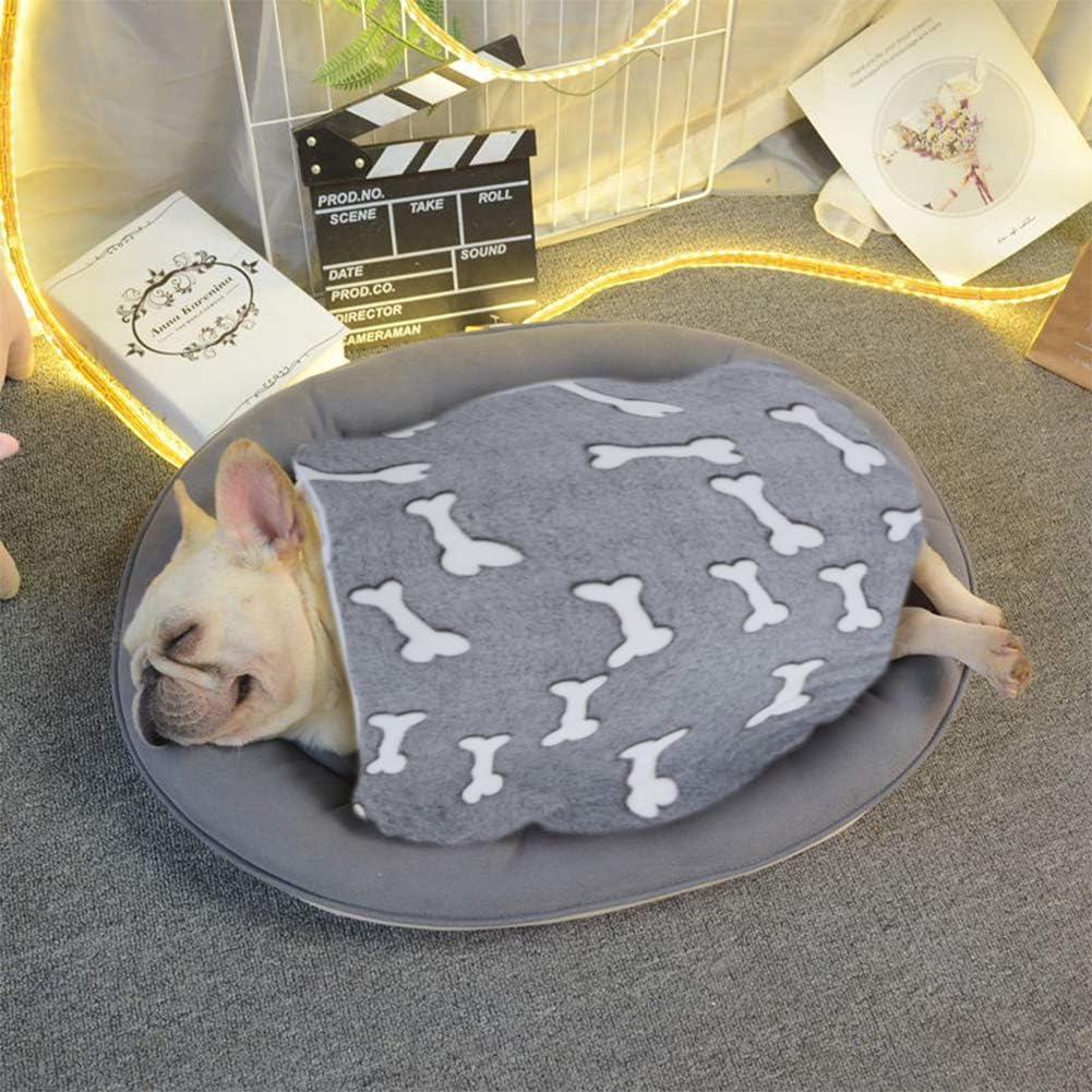 Petsvv 3 Pack Dog Blanket, Soft Fleece Flannel Throw Dog Blanket, Warm Pet Blankets for Cat & Small Dog, Grey Series : Pet Supplies