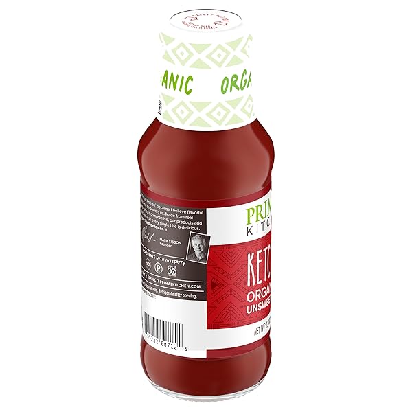 PRIMAL KITCHEN, ORGANIC UNSWEETENED KETCHUP, 11.3 OZ