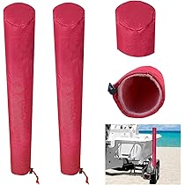 Heavy Duty Boat Trailer Guide Pole Pad Covers - Marine Grade 48 Inch Set Of Two