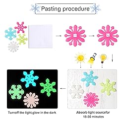 100PCS Removable Colorful Glow In the Dark