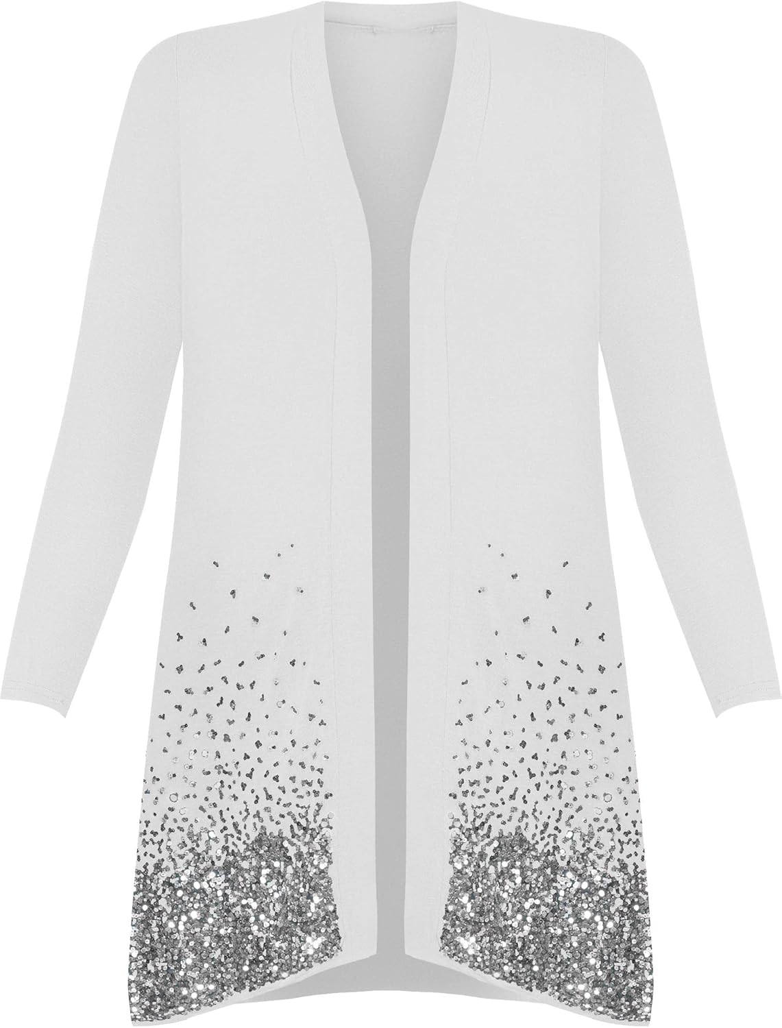 sequin plus size cardigan