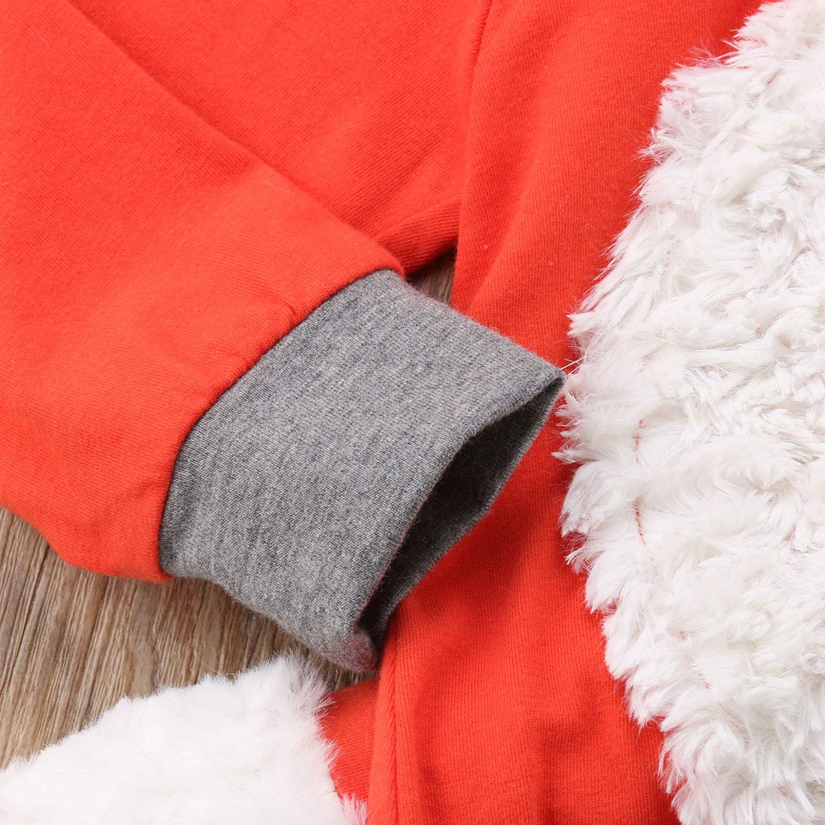 Noubeau Newborn Baby Girl Boy Halloween Cosplay Cartoon Clothes Fox Coat Fur Bodysuit Jumpsuit Hooded Playsuit Romper Overall Outfit