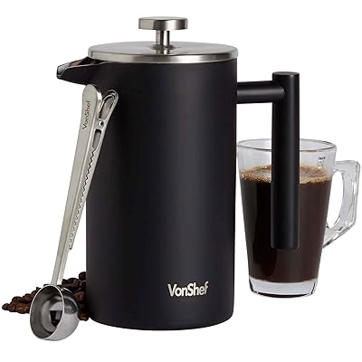 VonShef 34oz Double Walled Stainless Steel French Ghana Ubuy