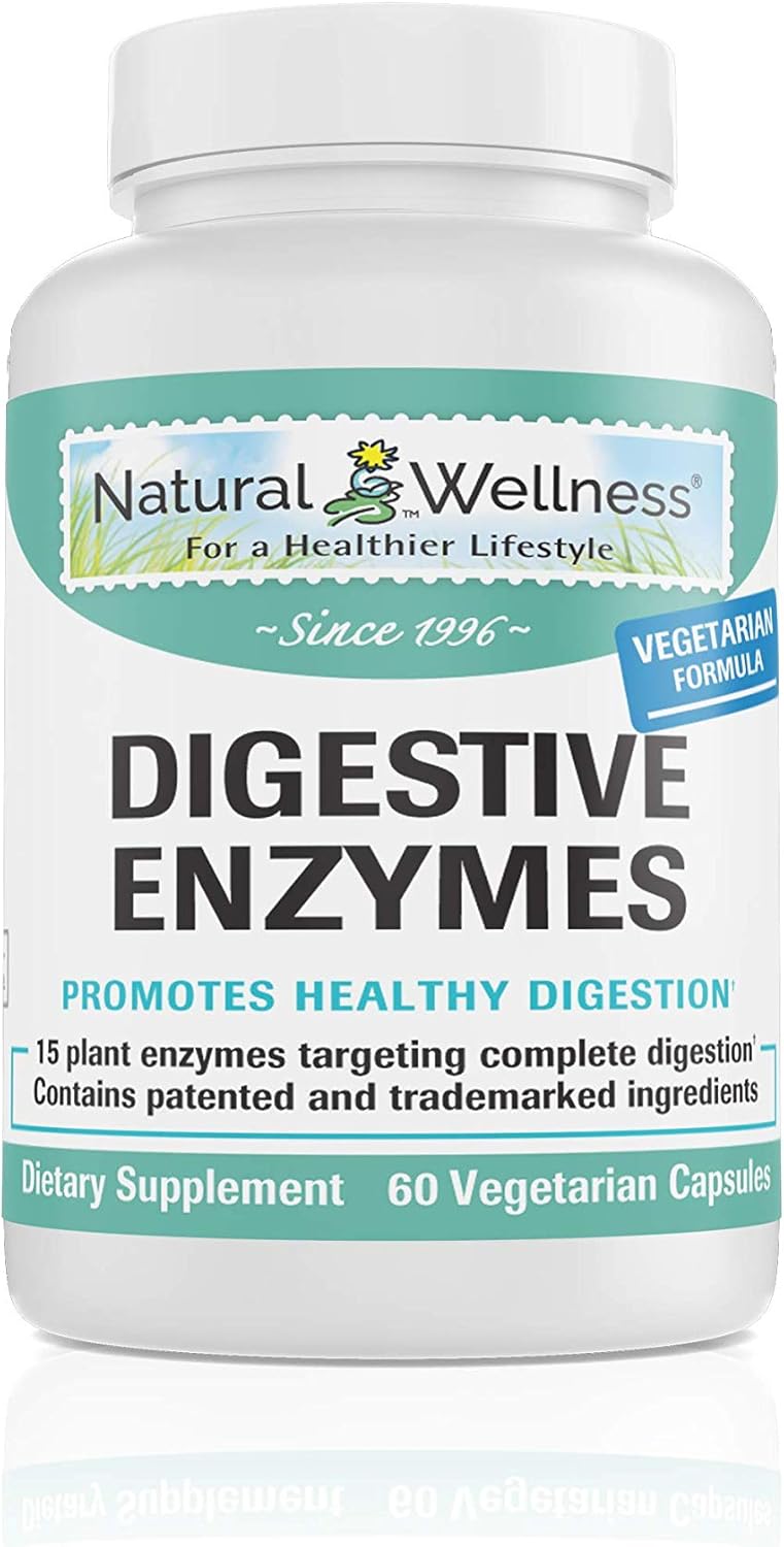 Natural Wellness Digestive Enzymes 60 Capsules Health